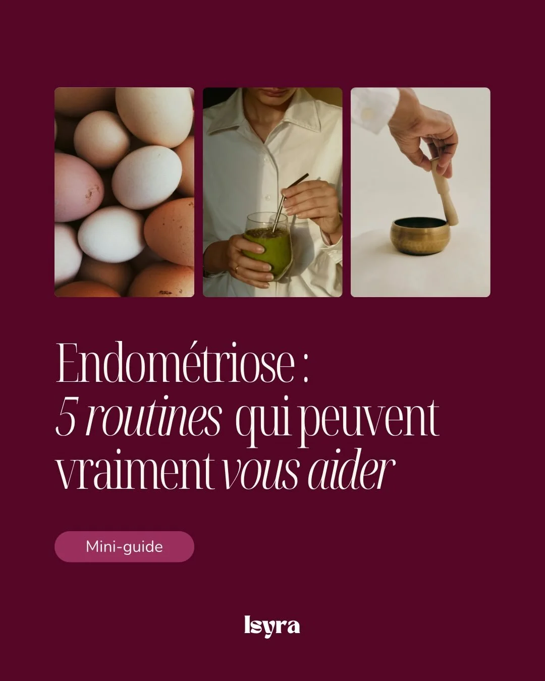 L&rsquo;endom&eacute;triose est une pathologie complexe, mais certains ajustements du quotidien peuvent aider &agrave; mieux vivre avec 🙌🏻

Dans ce post, nous vous partageons 3 premi&egrave;res routines essentielles pour soutenir votre corps :
&bul