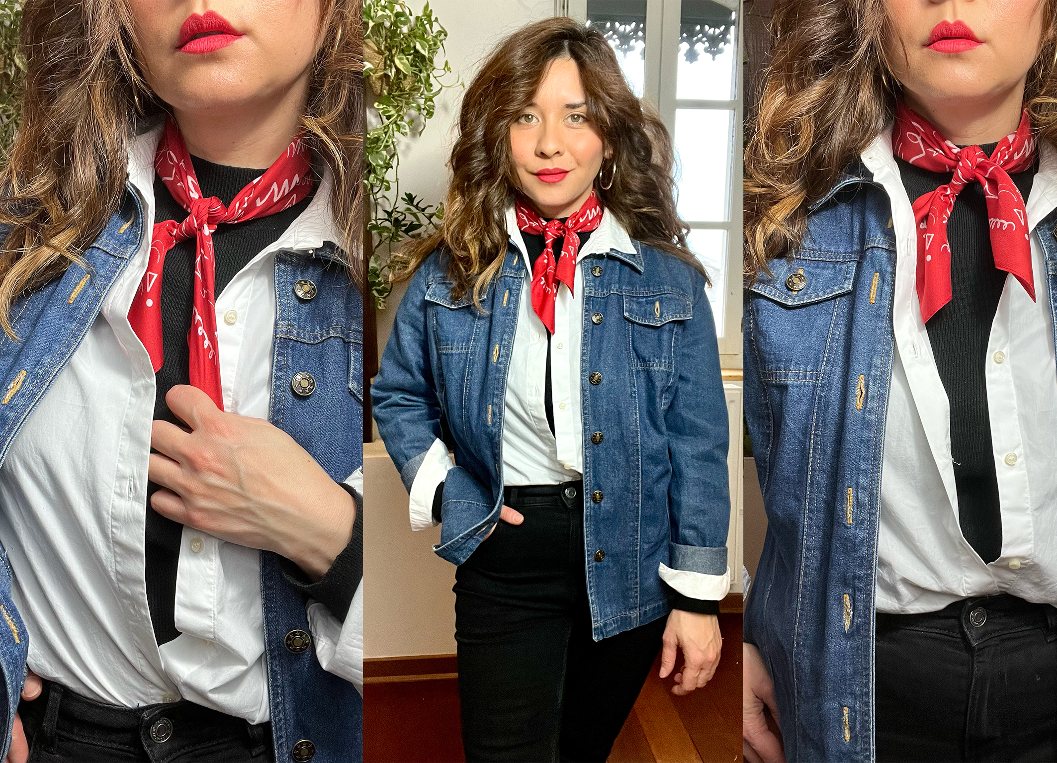 4 Looks de fin de semaine avec notre bandana rouge "Rebelle"