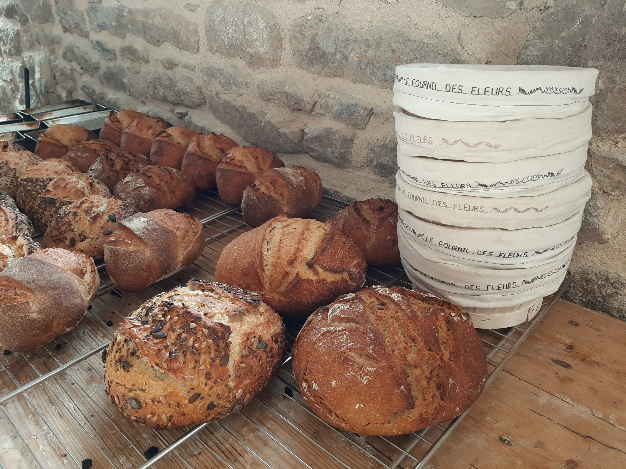 Les bannetons "Le Fournil des fleurs"