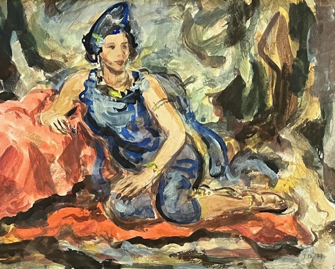 WATERCOLOR: ODALISQUE
Framed $400.
