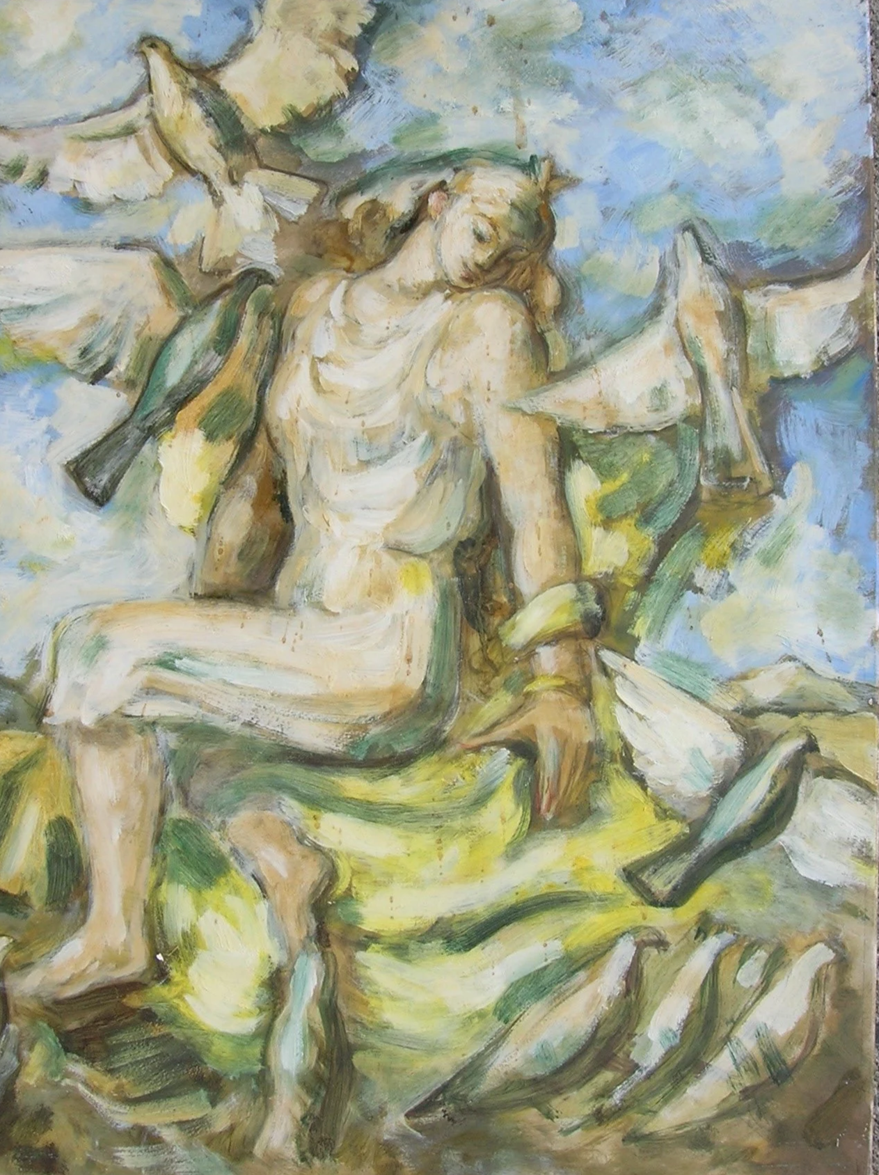 PAINTING: VENUS AND HER DOVES   
Framed $1,500.


