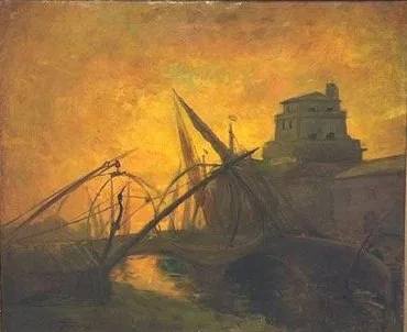 C.W. Stetson (1858–1911)
	
VIAREGGIO, ITALY 	

M. Bowater Gallery Sticker 

Framed $5,000.
