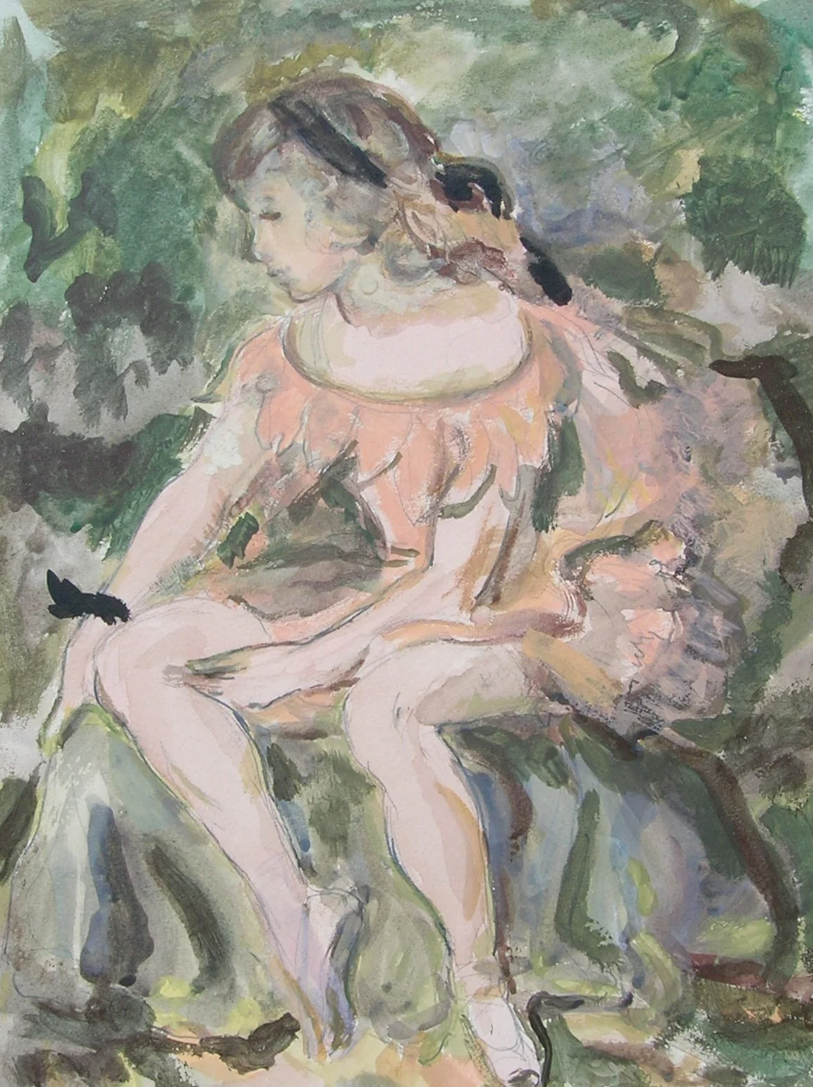 WATERCOLOR: FIRST BALLET SHOES
Framed $600.