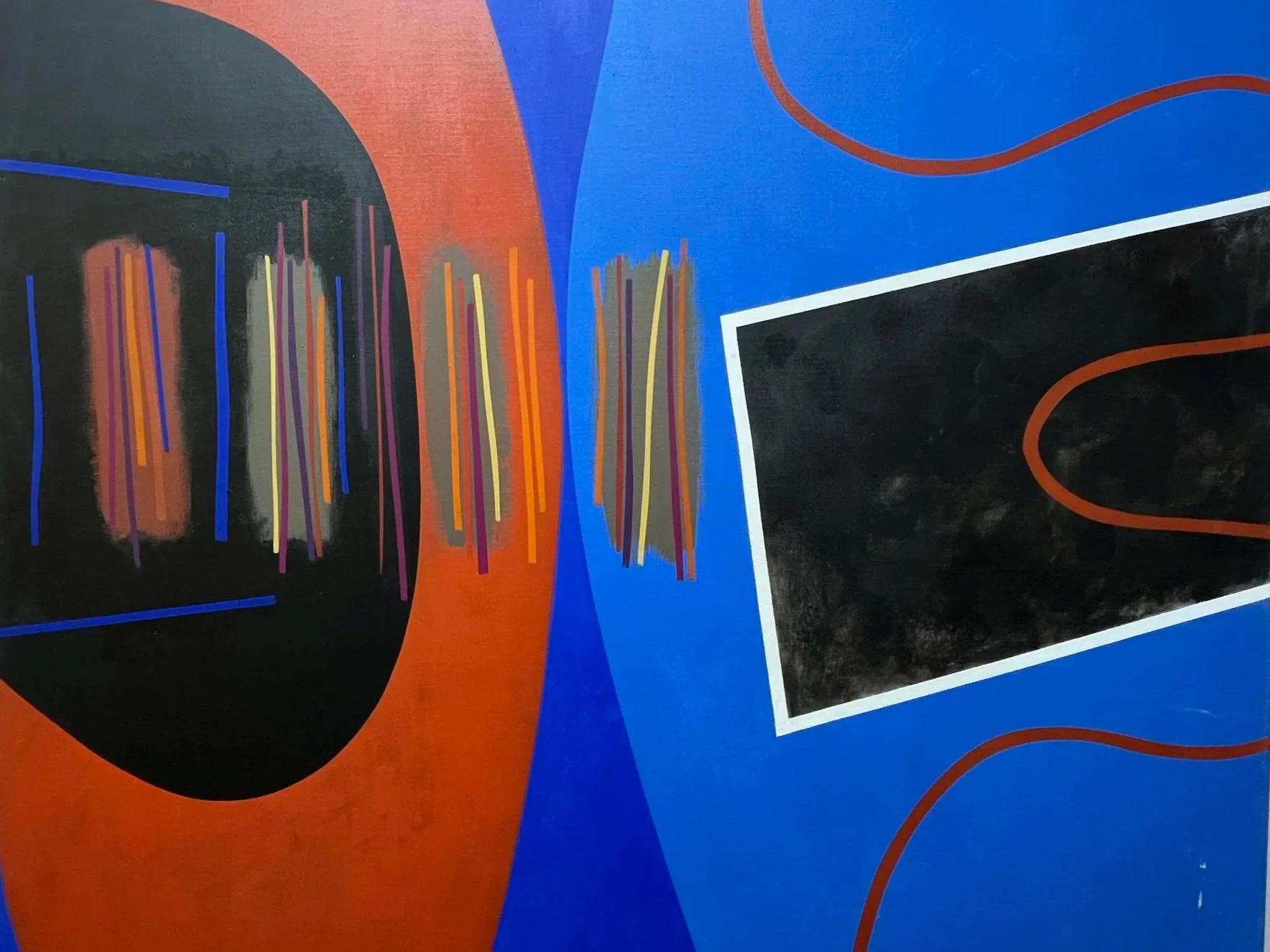 1967, BLUE SENTINAL
Provenance: London Institute of Art 
Unframed $2,000.