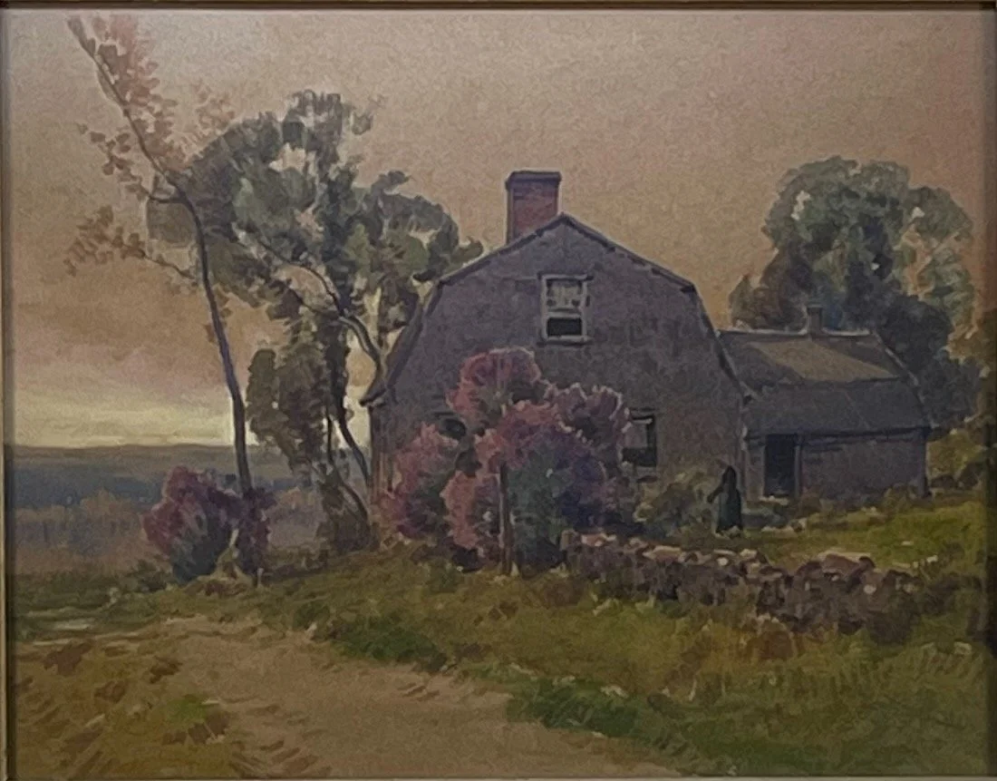 H.A. Dyer (1872-1943)
GRAY HOUSE  
Framed $500. 
