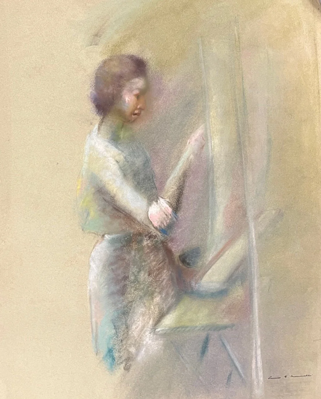 PASTEL: IN THE STUDIO
Unframed $400.

