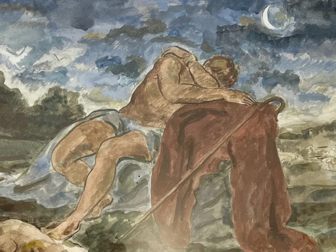 WATERCOLOR: ENDYMION RESTING
Framed $850.