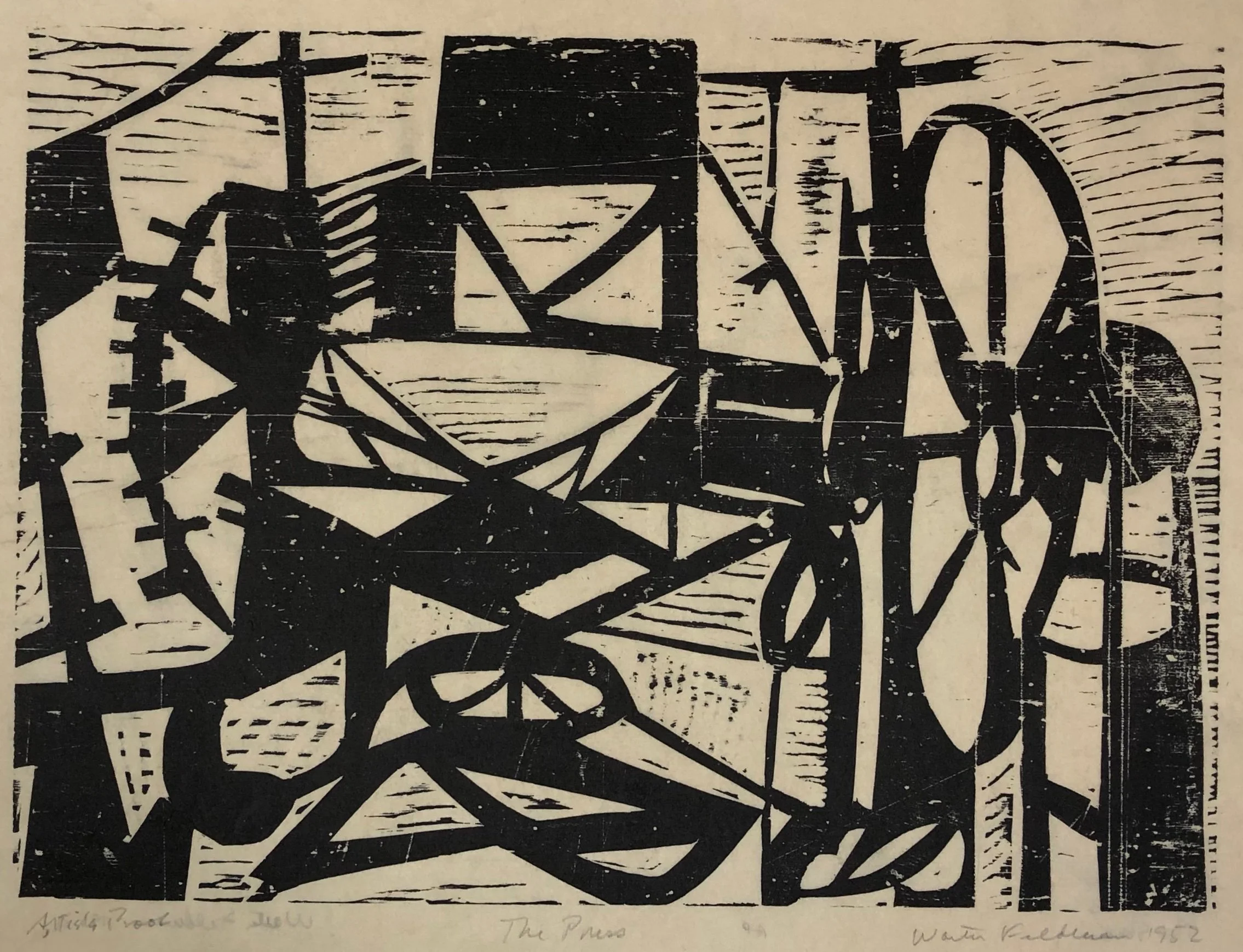 1952, THE PRESS
Unframed $250.