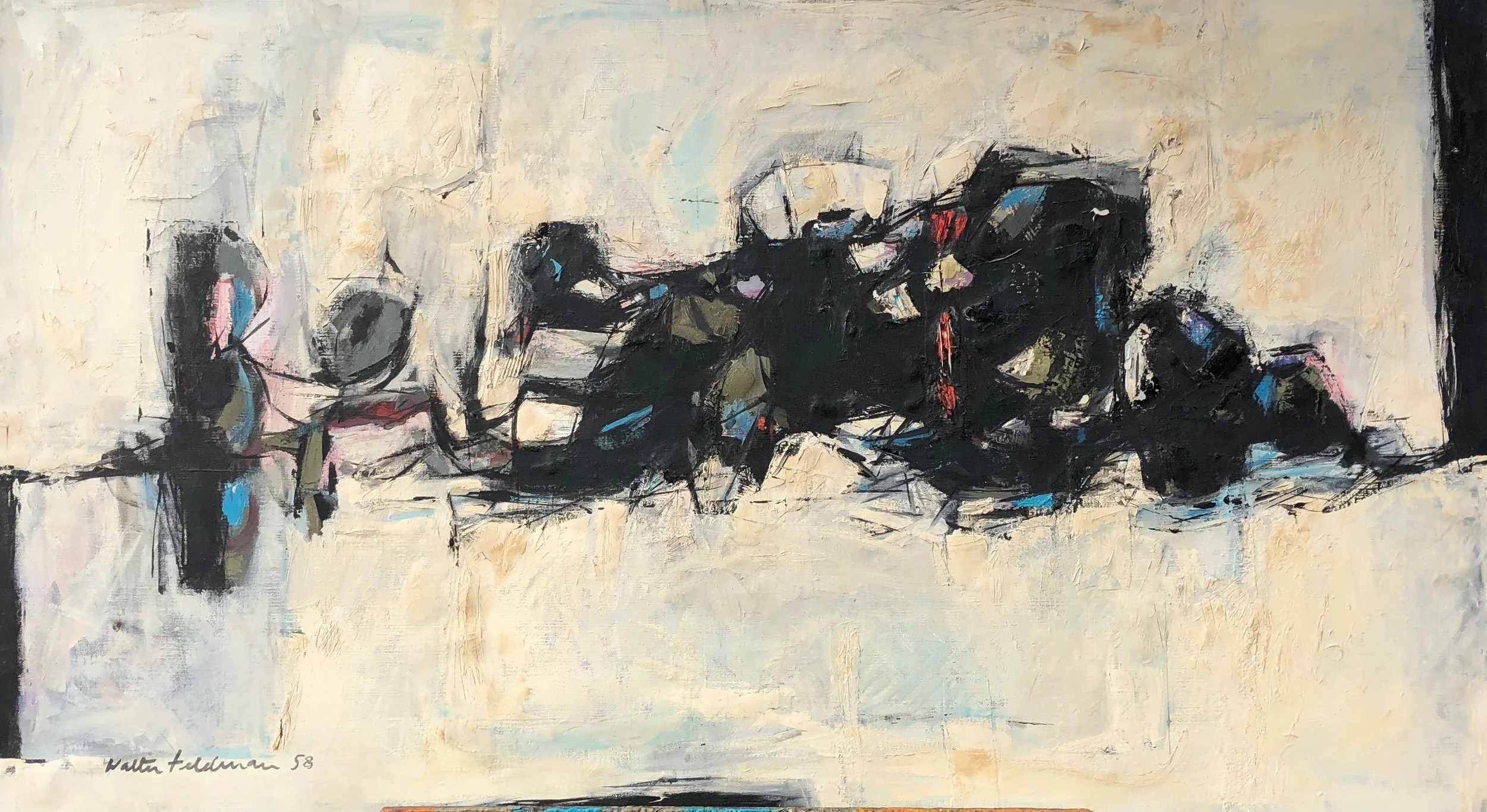1958, ARDENNES SKIRMISH
Provenance: Kraushaar Gallery 
Unframed $2,800.
