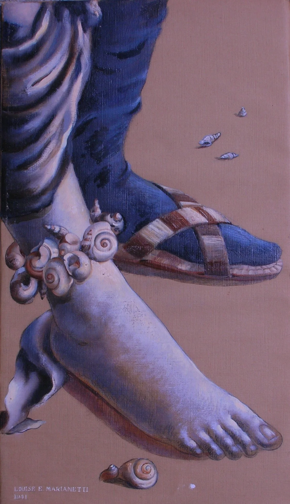 PAINTING: ROMAN FEET
Unframed, $350. 