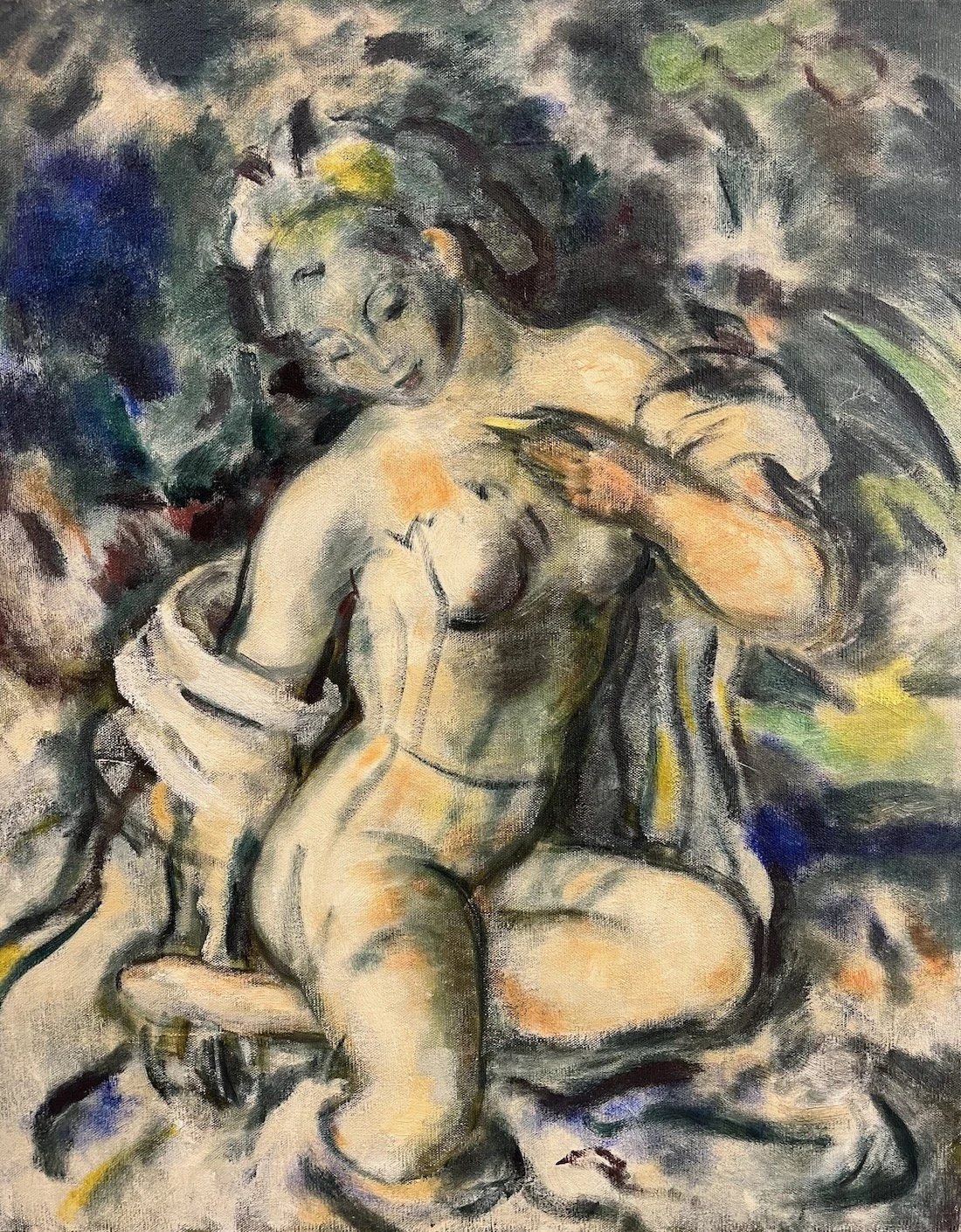PAINTING: 1962 LOIRE RIVER 
Unframed $700.