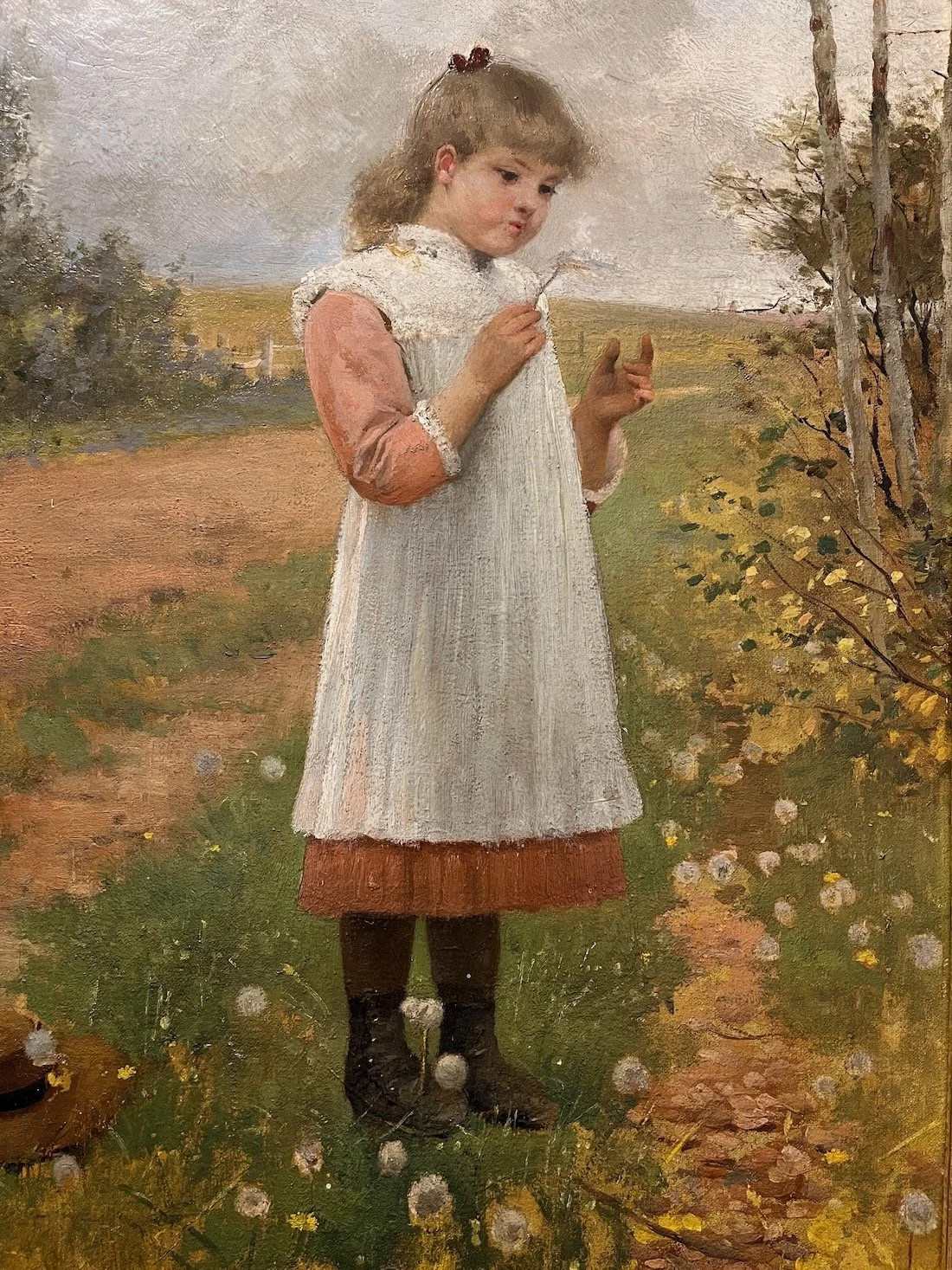 J.W. Champney (1843-1903)
DOES MOTHER WANT ME?
Framed $1,800.