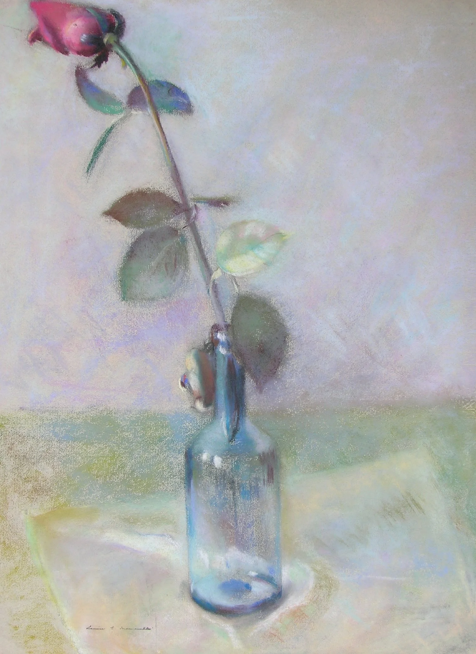 PASTEL:SINGLE ROSE
Unframed $300.