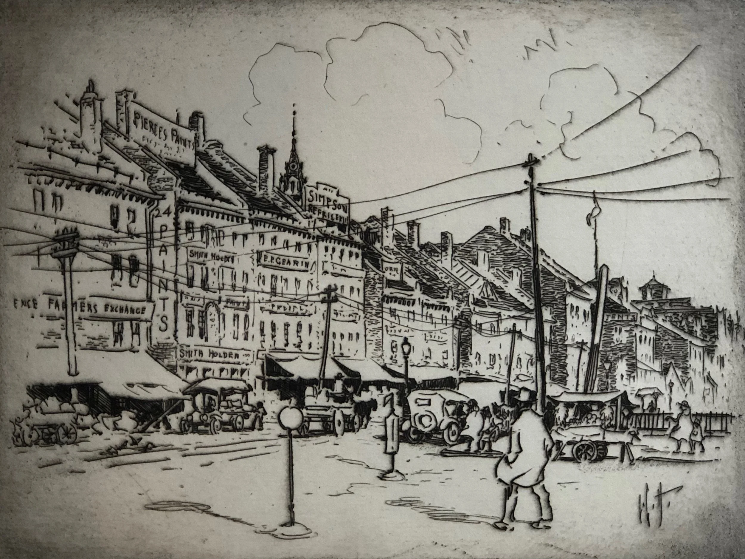 L. Hornby (1882-1956)		
SOUTH WATER STREET
Framed $400.

