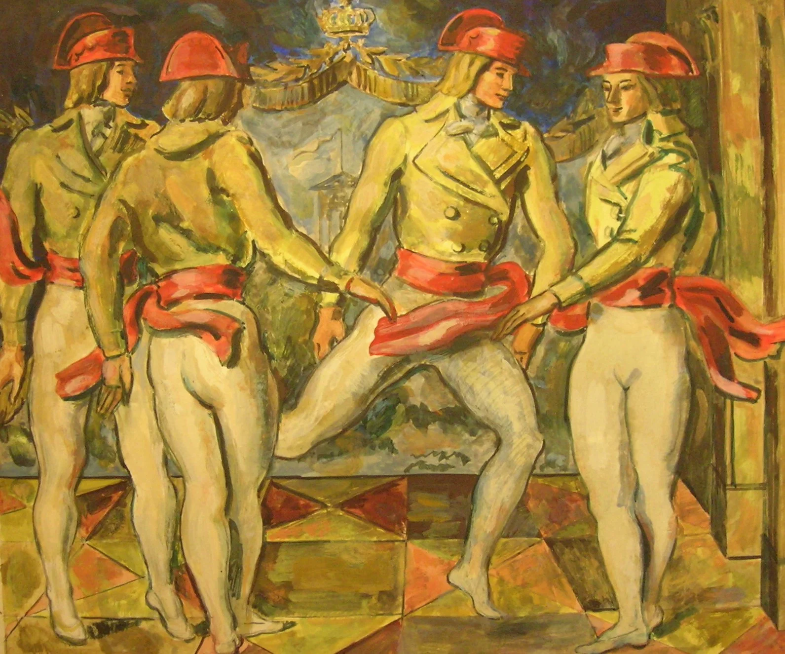 PAINTING: NAPOLEONIC BALLET
Framed $1,800.
