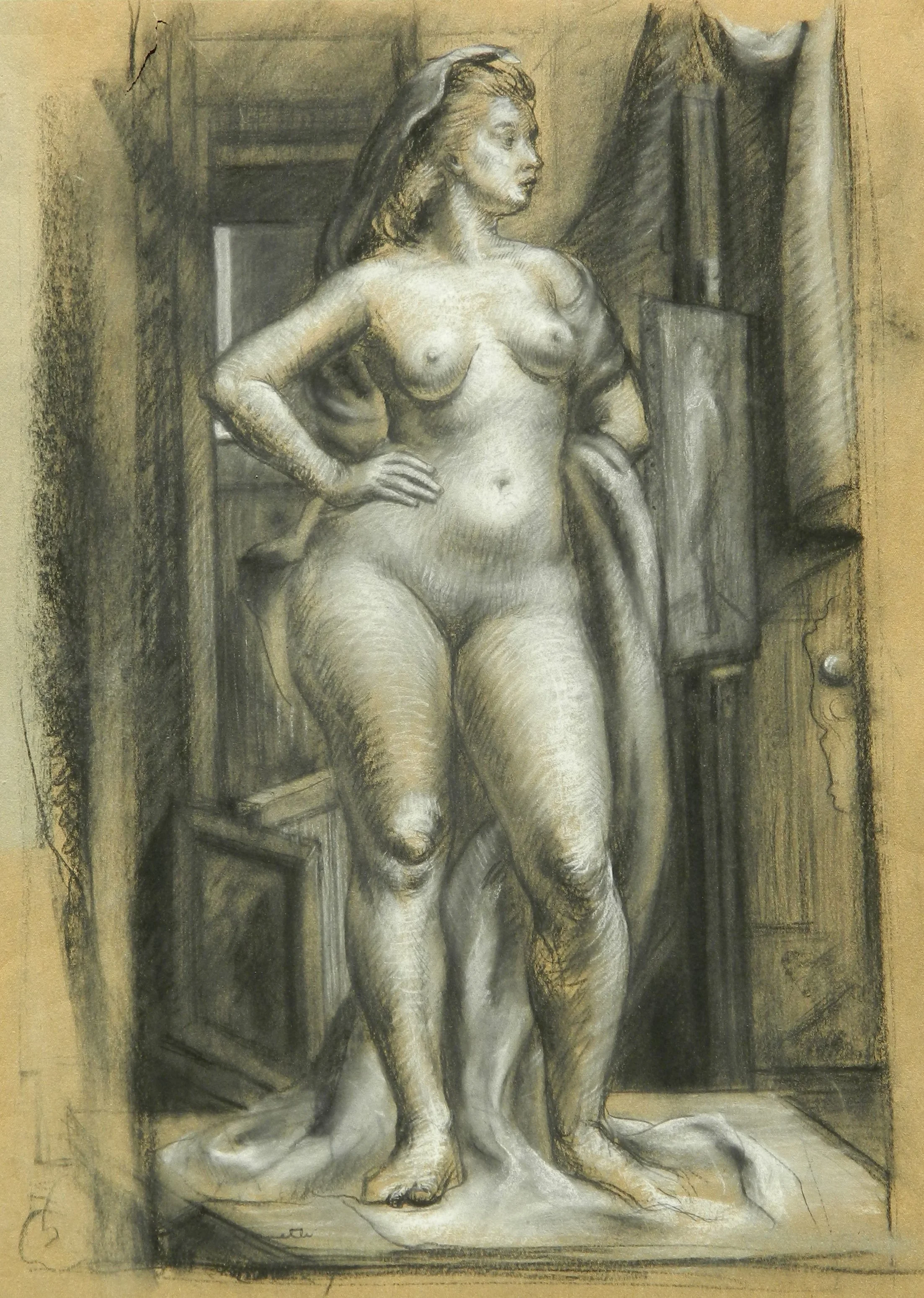 CHARCOAL: NUDE IN STUDIO
Arts Student League
Unframed $300.