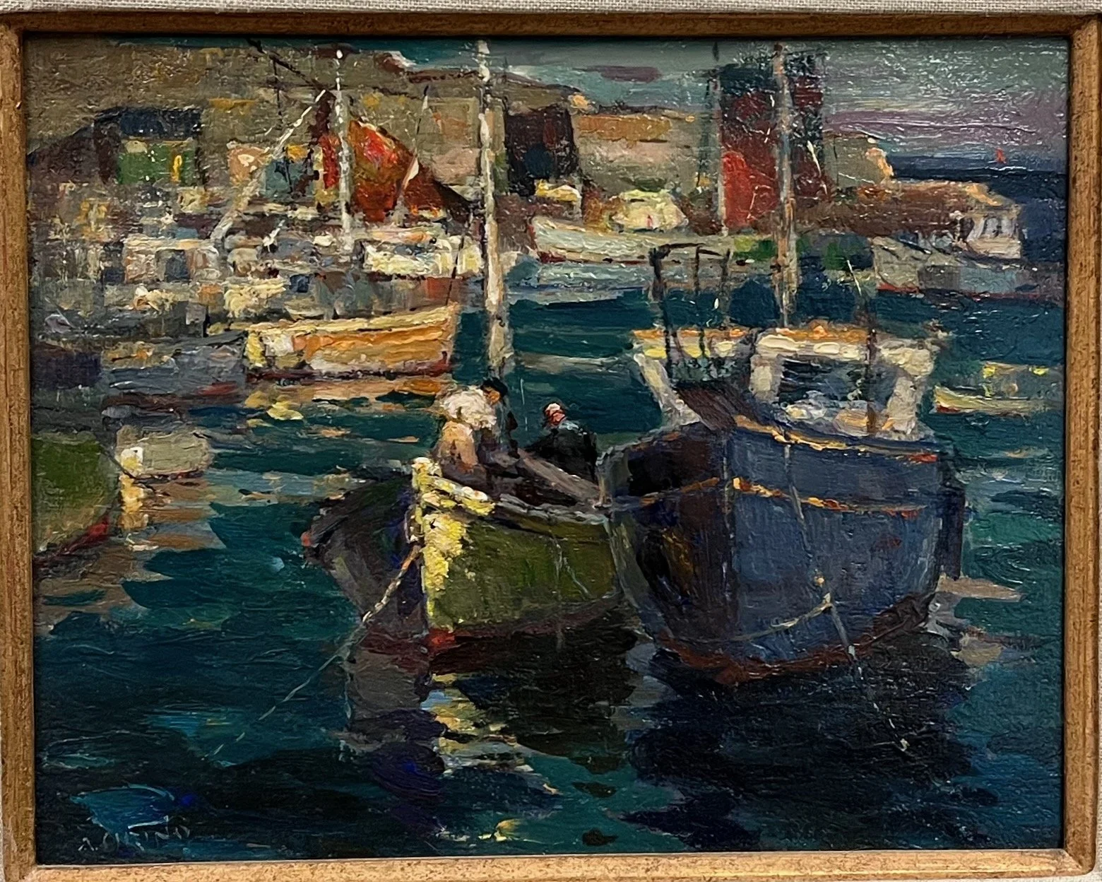 Antonio Cirino (1889 - 1983)
ROCKPORT HARBOR
Framed $2,200. 