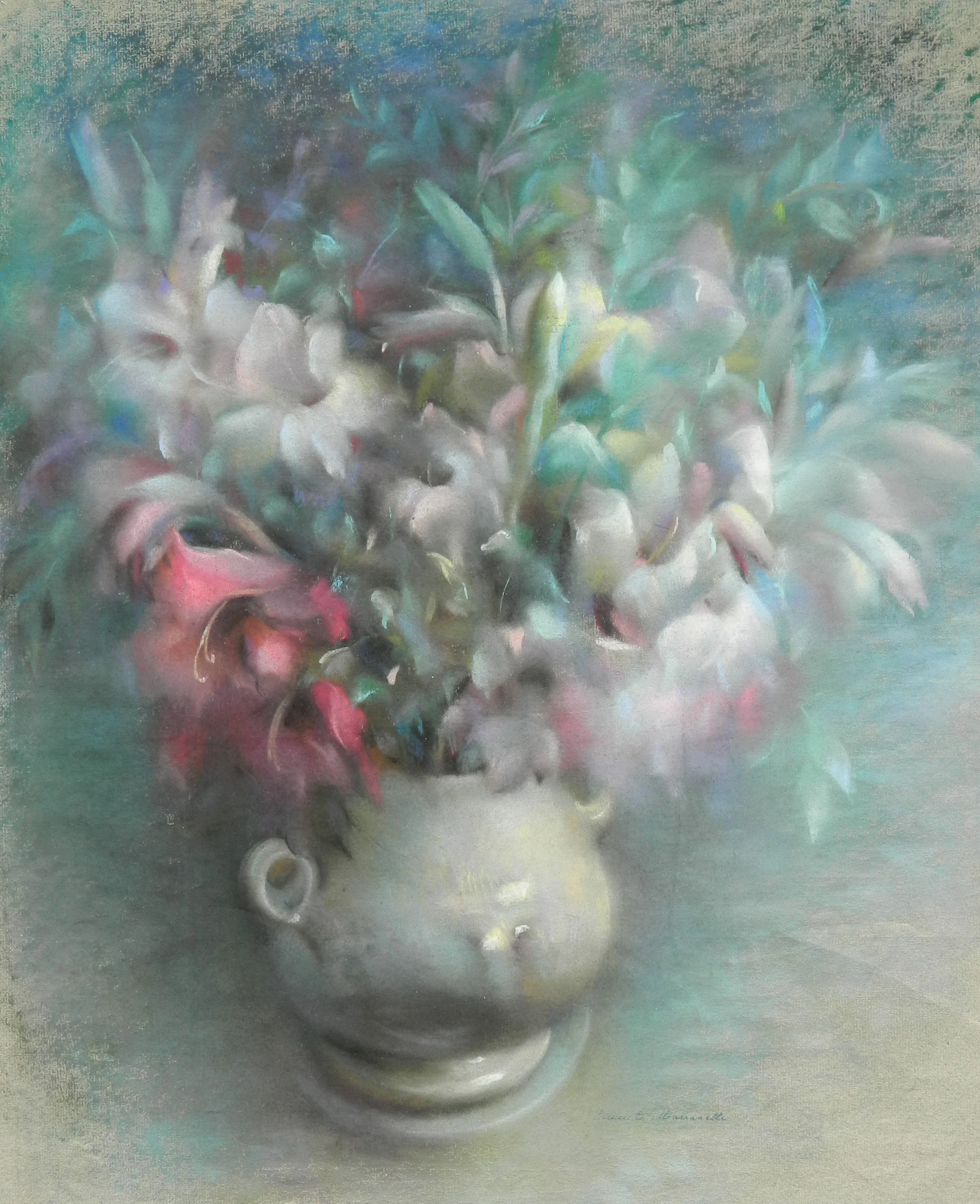 PASTEL: GLADS IN BOWL
Framed $600.
