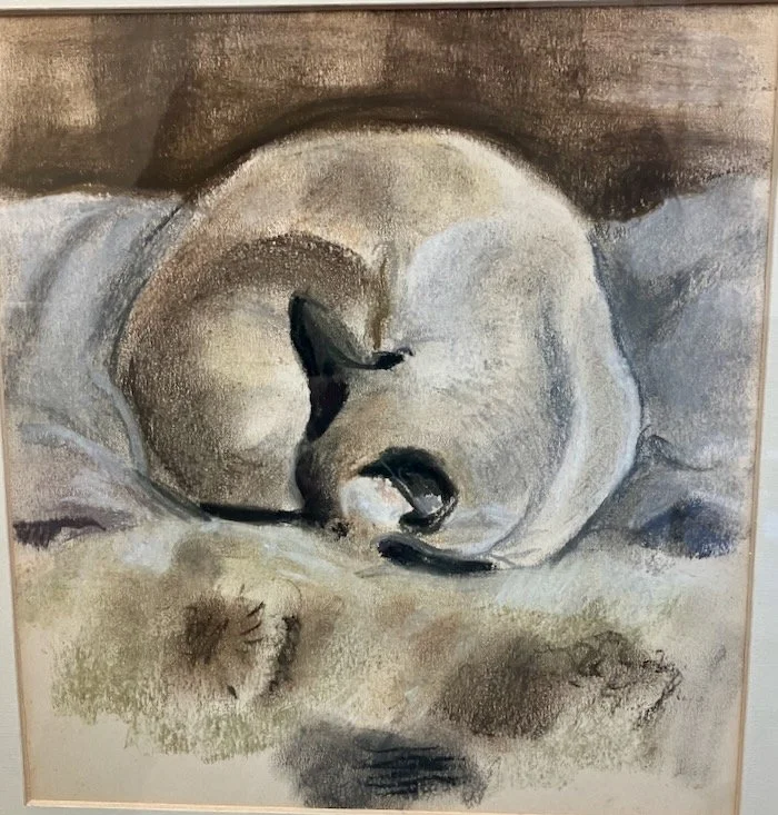 M. Ducasse (1895–1976)
SLEEPING CAT			 			
Framed $700.

