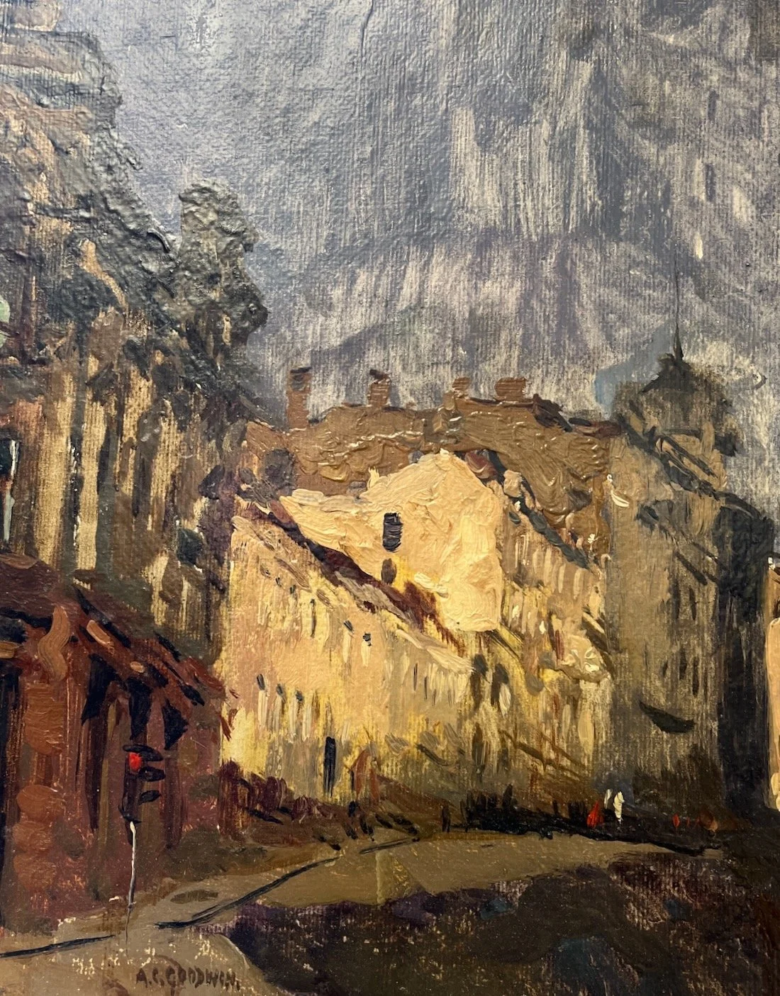 A.C. Goodwin (1864-1929)
BOSTON STREET SCENE
Framed  $2,500.
