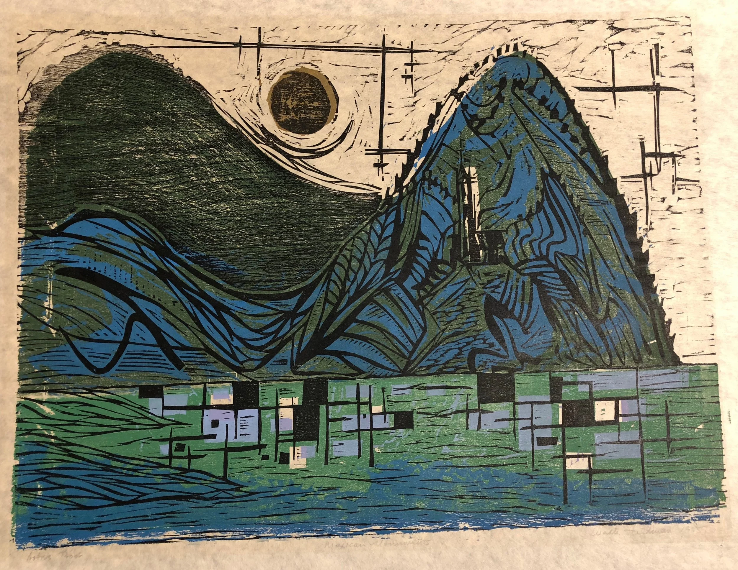 1955, MEXICAN MONUMENTS
Unframed $400.