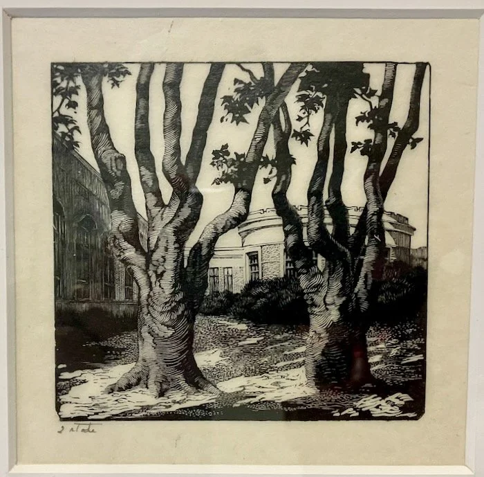 G. Albee (1890–1985) 
1932 TWIN SYCAMORE
Framed $350. 
