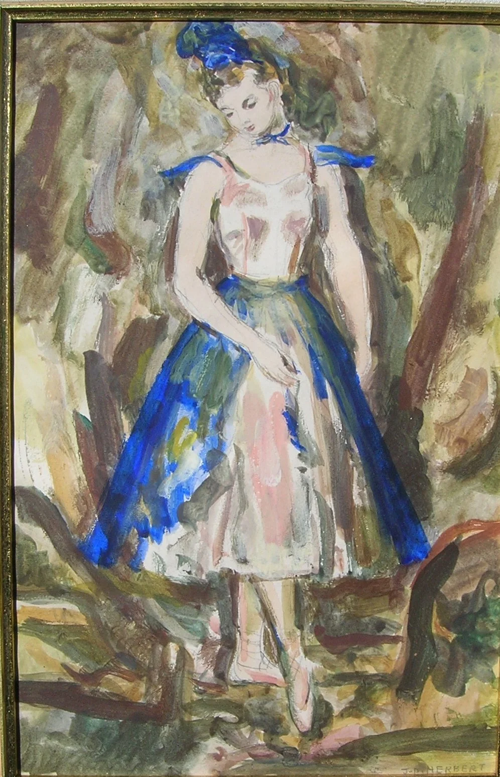 WATERCOLOR: BALLERINA
Framed $600.