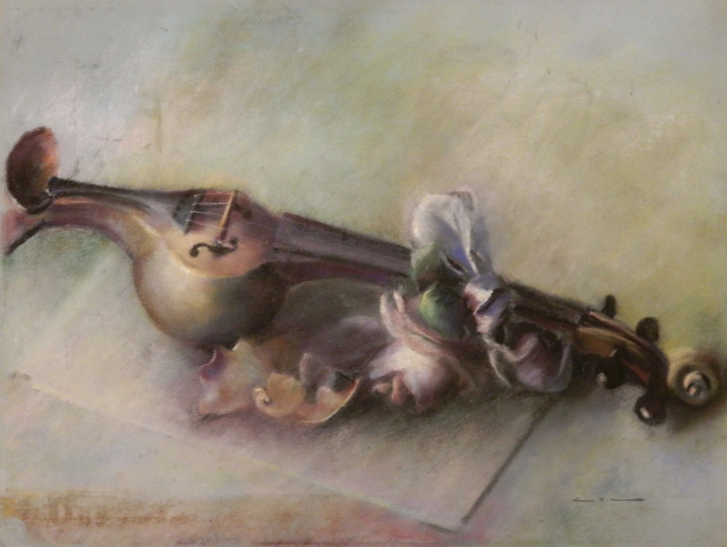 PASTEL: STRINGED INSTRUMENT
unframed: $200