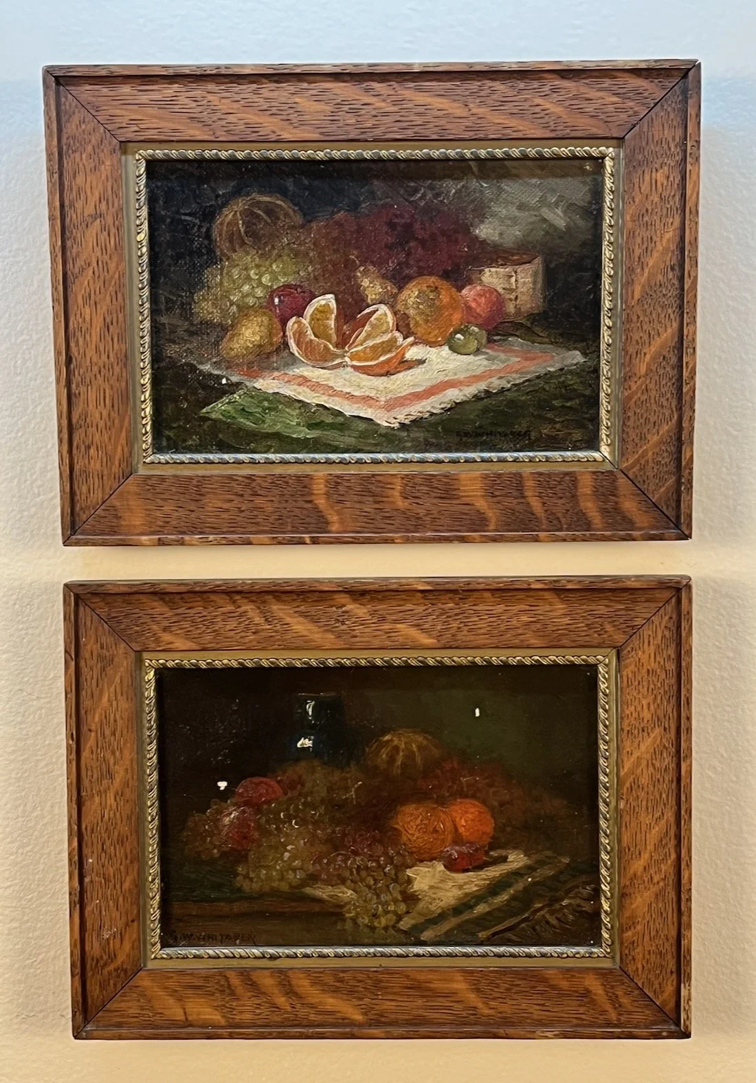 G. W. Whitaker (1840-1916)
PAIR - STILL LIFE 
Framed $500.