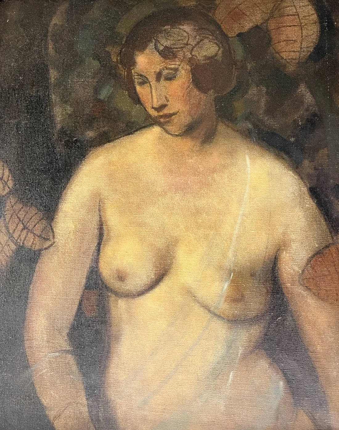 PAINTING: NUDE TORSO W VEIL
Original Frame $400.