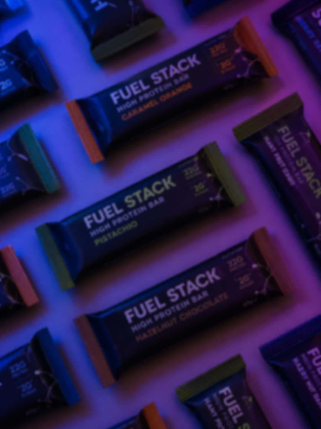 Purple-lit Fuel Stack products