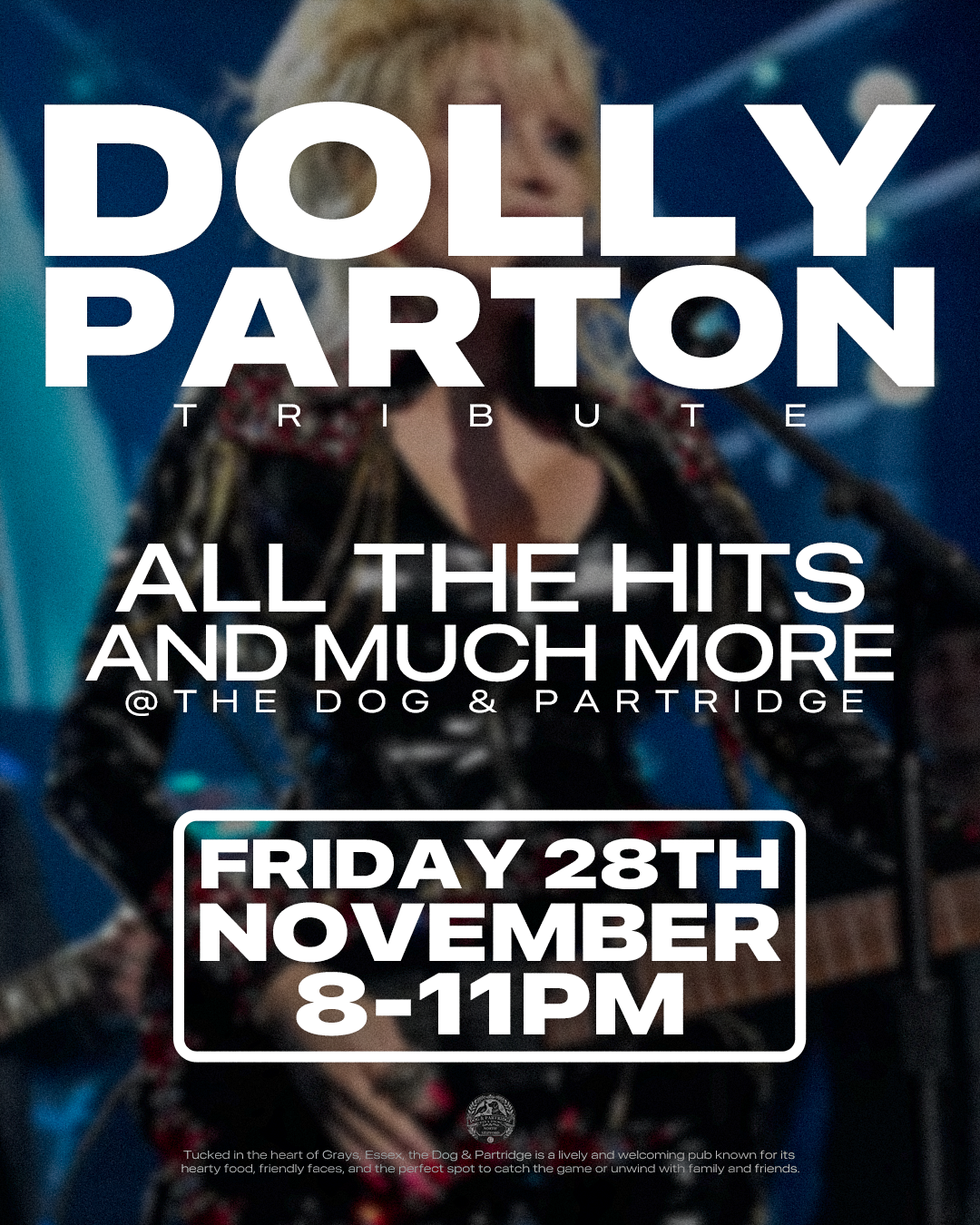🌟 A Night with Dolly – The Queen of Country Returns! 💖
Join us for a sparkling evening celebrating the legendary Dolly Parton, filled with all her biggest hits, dazzling energy, and plenty of heart!
From toe-tapping country classics to powerful bal