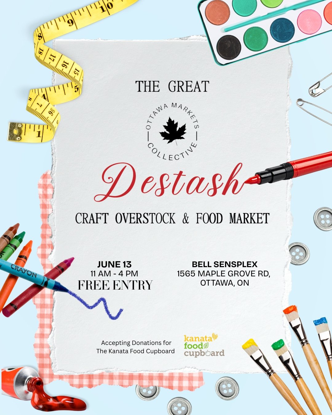 The Great Destash Craft Overstock and Food Market