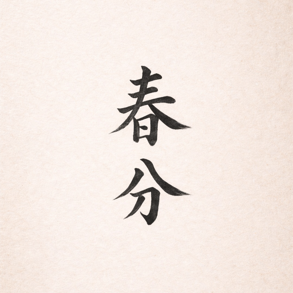 春分 CHUNFEN - tavaszi napéjegyenlőség