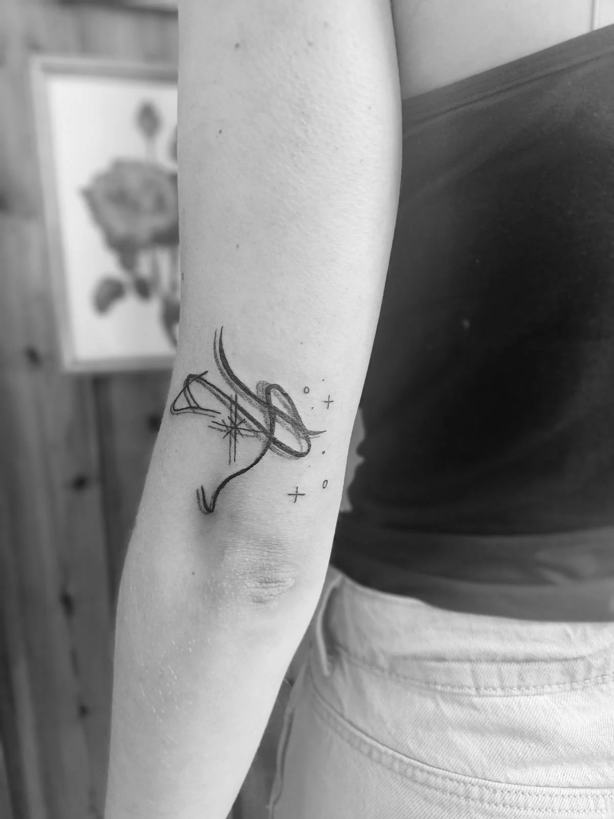 Abstract fineline tattoo nessietattoo lincent