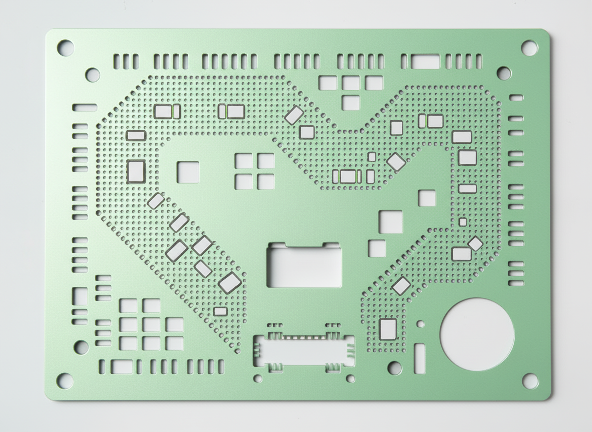 ViriDyn SMT stencil nano-coatings. Hydrophobic-oleophobic chemistry, resistant to cleaning solvents. Improve solder-paste release, transfer efficiency, print quality. Reduce underside cleaning, solder bridging.