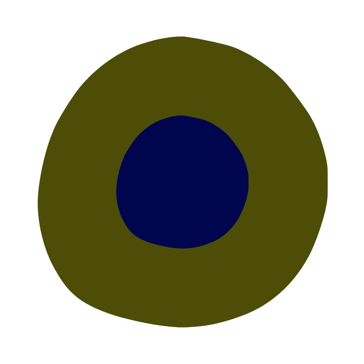 Traditional Chinese Medicine - KIRIKA - This is the symbol of kirika. A olive colour green circle with a dark blue dot in the middle, together resembling inner peace, calm, trustworthy feeling within a natural setting; exactly what KIRIKA is.
