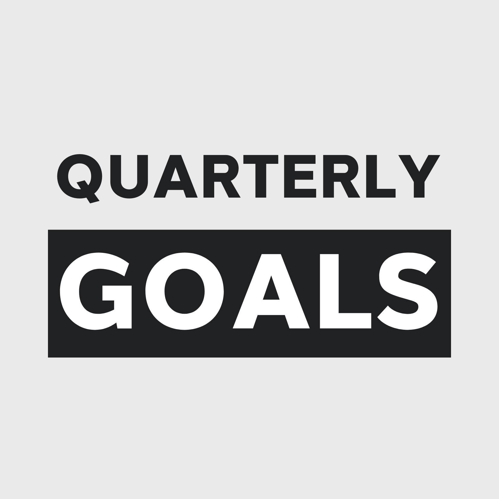 QUARTERLY GOAL SETTING WORKSHEET & AUDIO