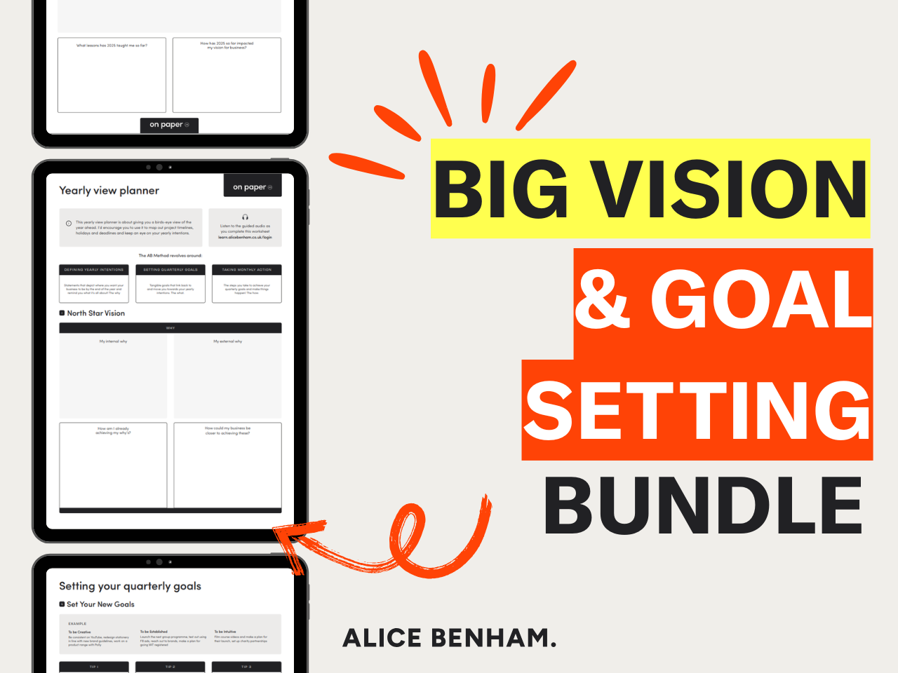 Yearly & Quarterly Bundle - Vision & Goal Setting