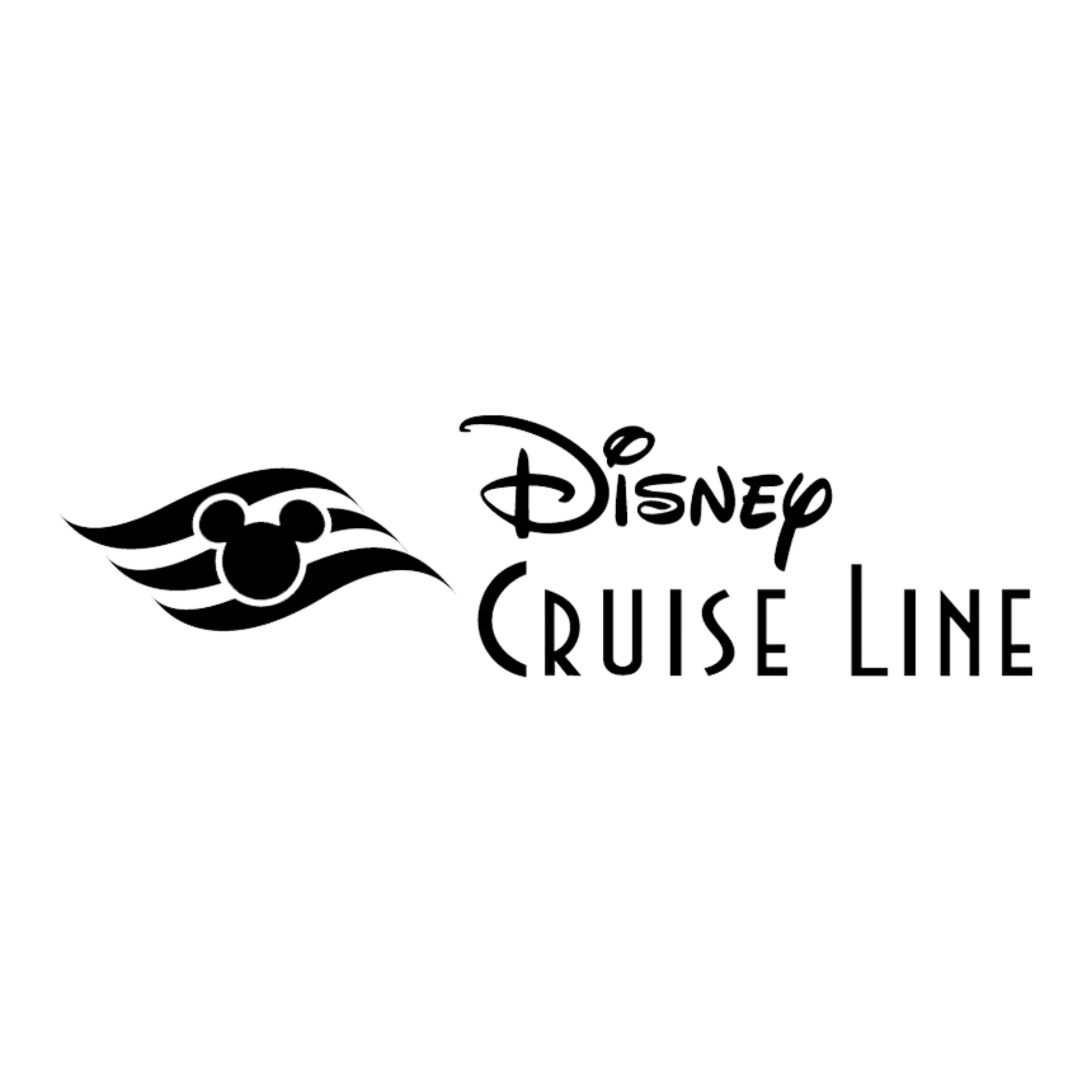 Disney Cruise Line logo with stylized Mickey Mouse head and winged waves above the text Disney Cruise Line. Family cruises with entertainment, dining, and Disney magic at sea. 'Disney Cruise Line'.