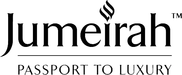 Jumeirah logo with the tagline Passport to Luxury in black text. Luxury hotel and resort brand known for five-star stays in Dubai, Europe, and exotic destinations.