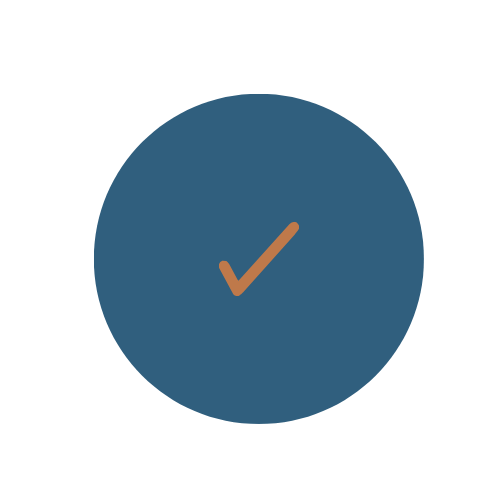 A blue circle with the number 1 inside