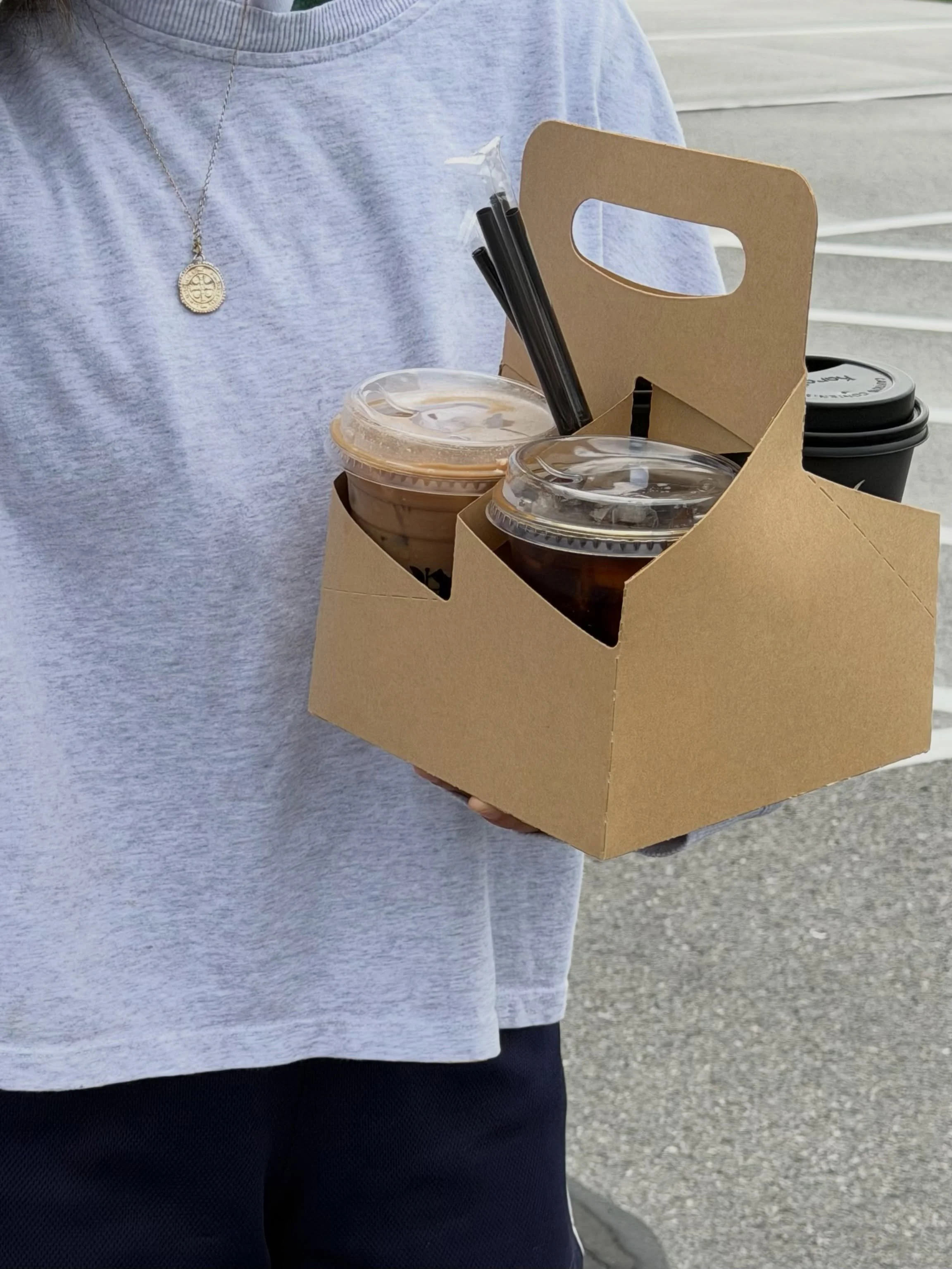 ☕️ 1 for you and 3 for me ☕️ 

We see you grabbing coffee for your friends 😉 if you need help running an order to your car, say less 🙌🏻 we will help you out <3