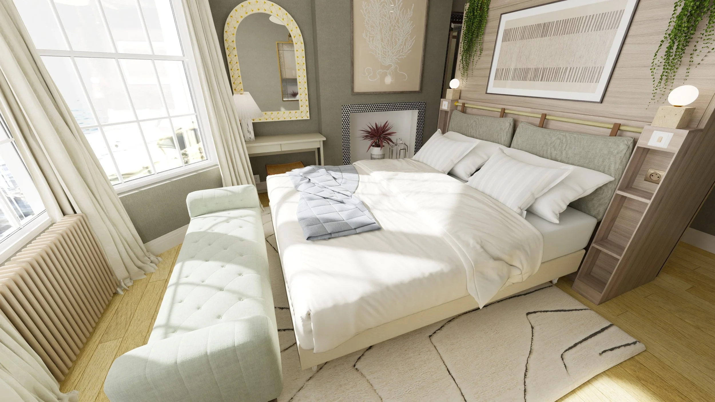 Residential master bedroom, Isle of Wight