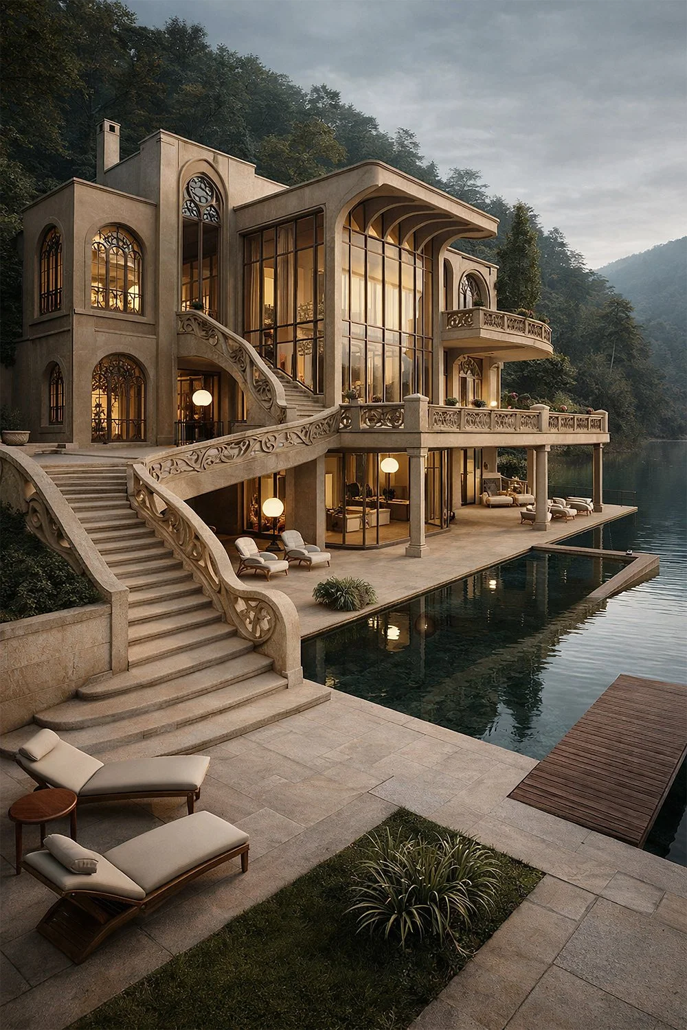 If John Galliano built himself a lakeside villa in 1910