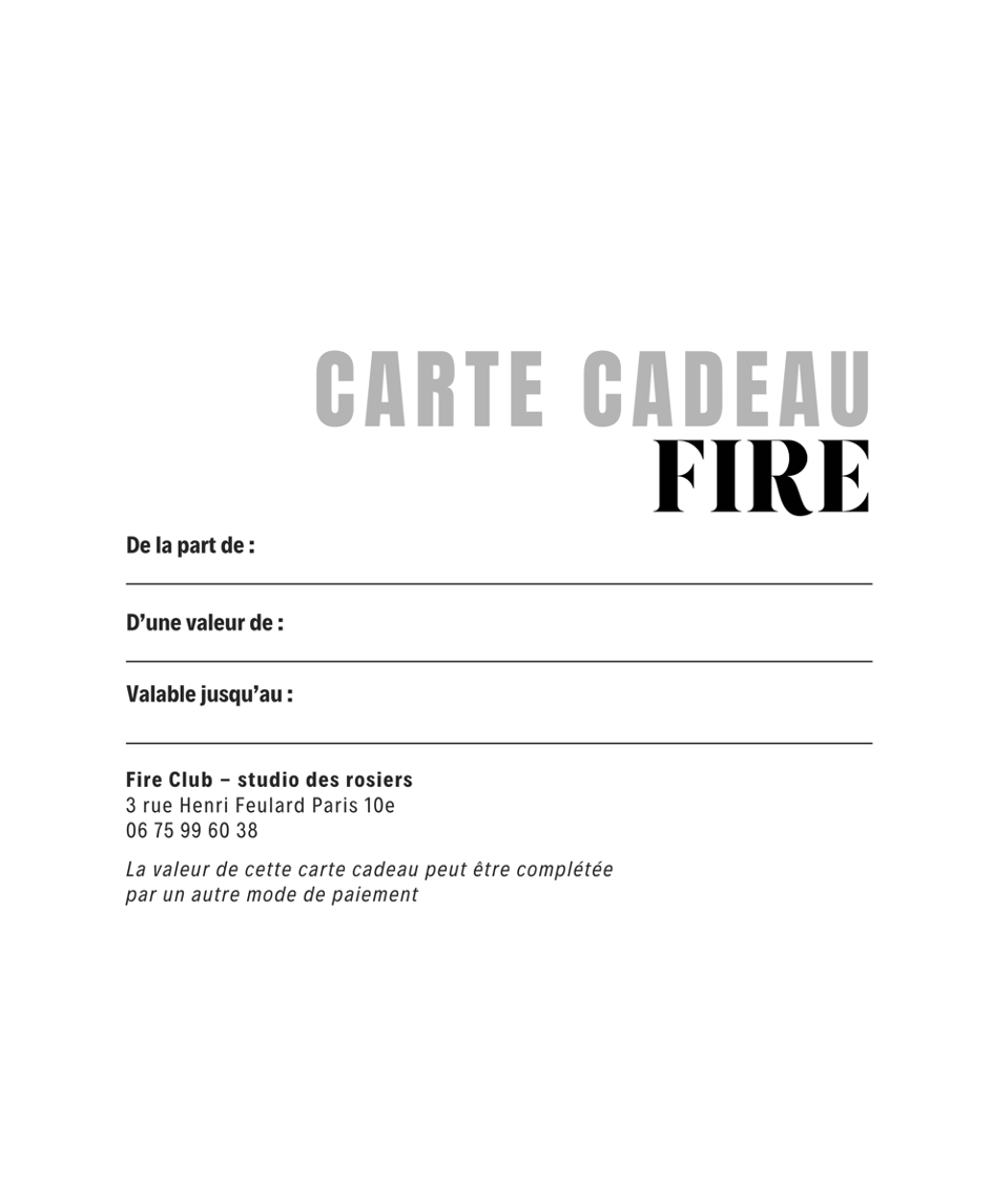 Carte cadeau