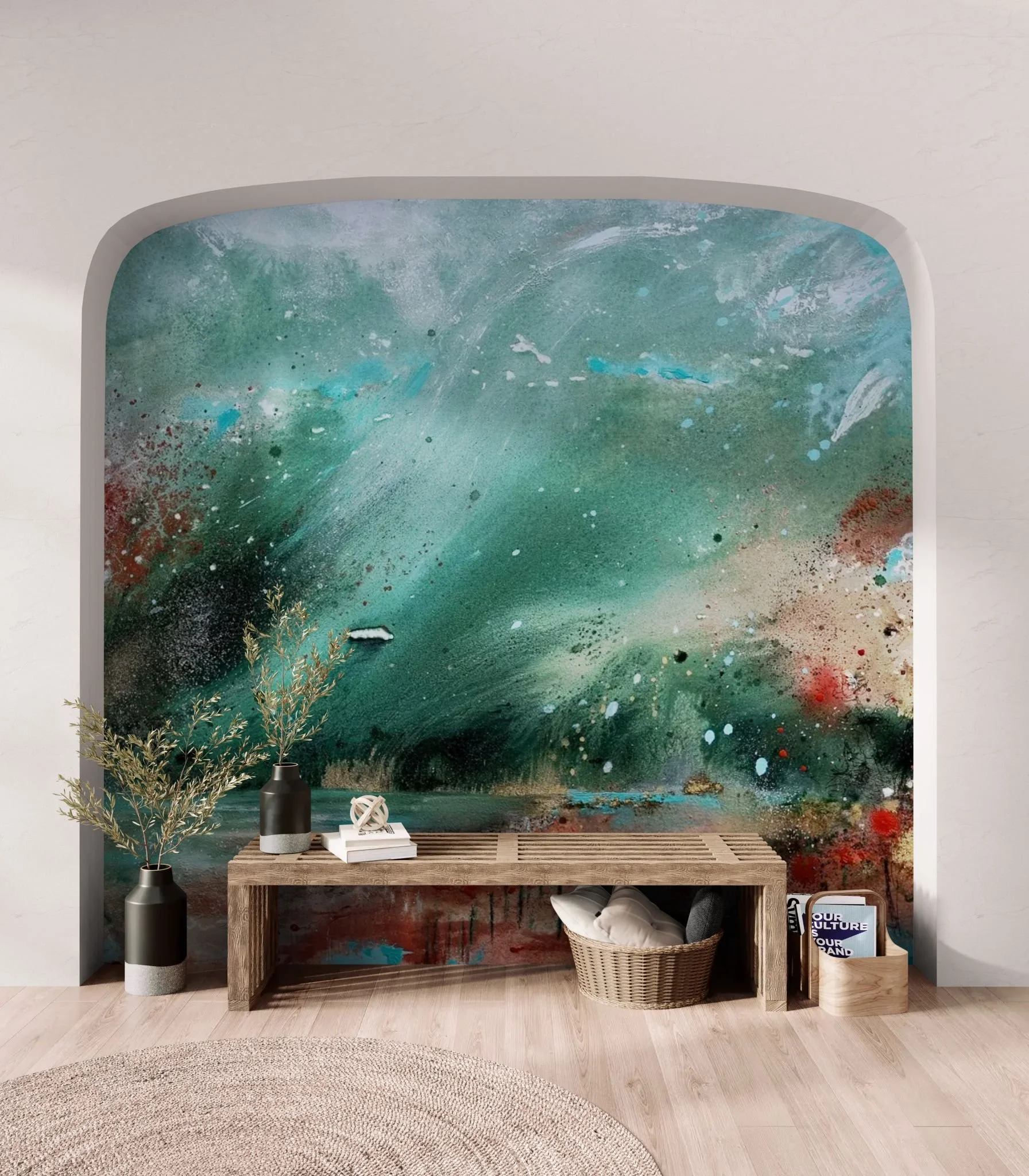 Boho-themed interior with wall niche.jpeg