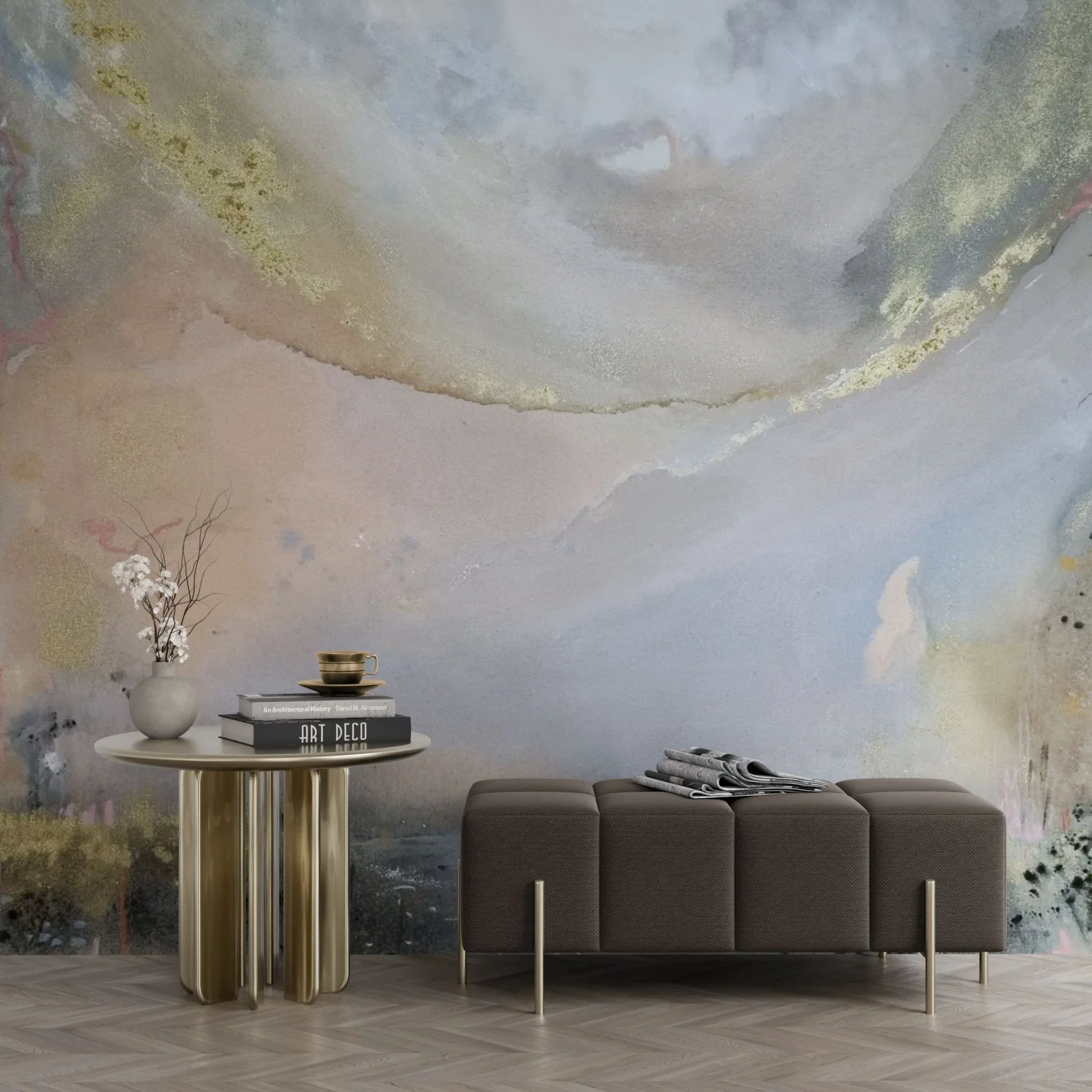 Living room with bench sofa and table.jpeg