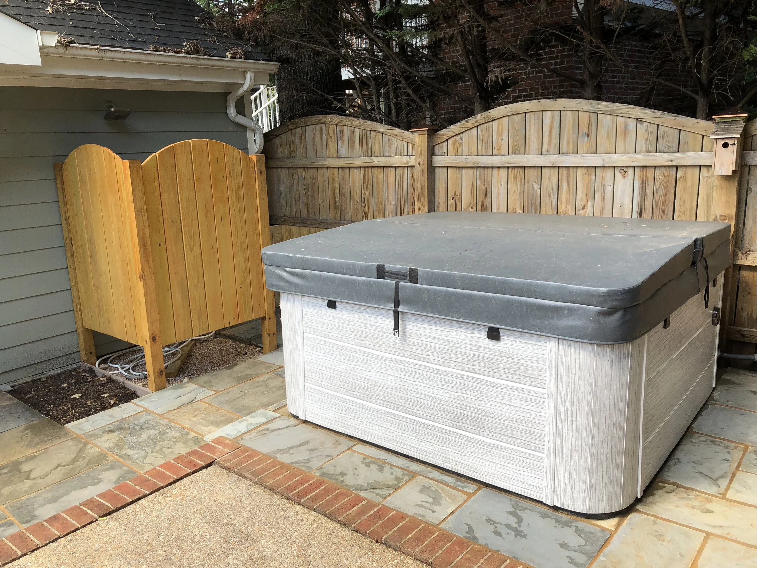 Hardscaping Hot Tub