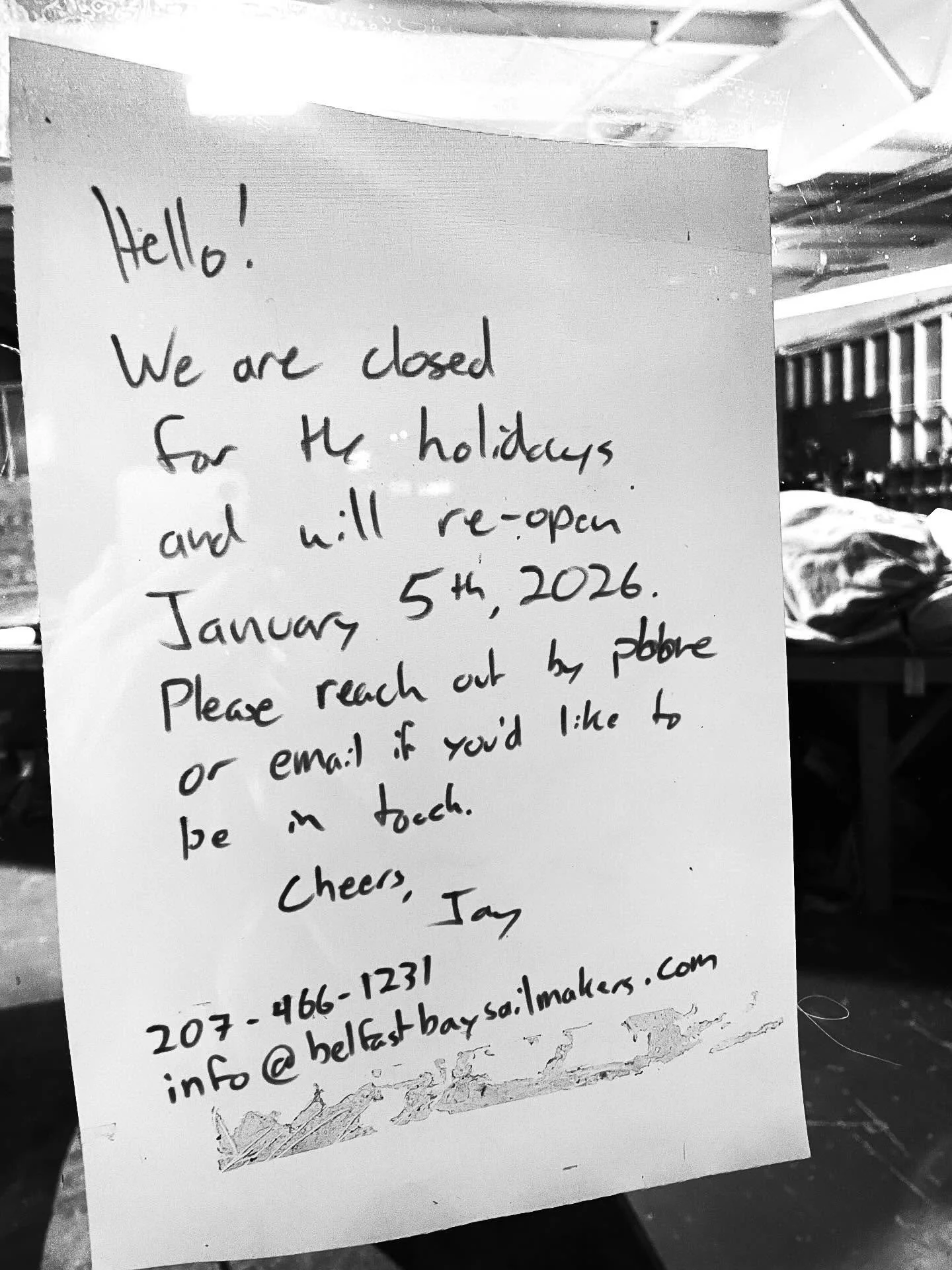 Hello all! The shop will be closed for the starting December 22nd. We will reopen Monday January 5th at 8am. Happy holidays to all and a blessed New Year.